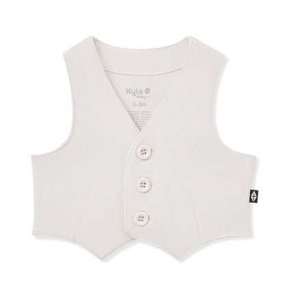 Tuxedo Vest in Oat