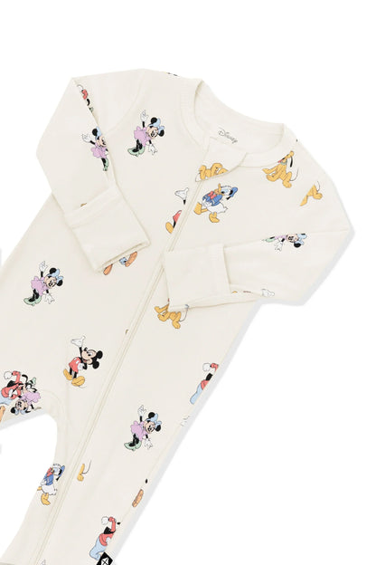 Zippered Romper in Mickey Mouse and Friends
