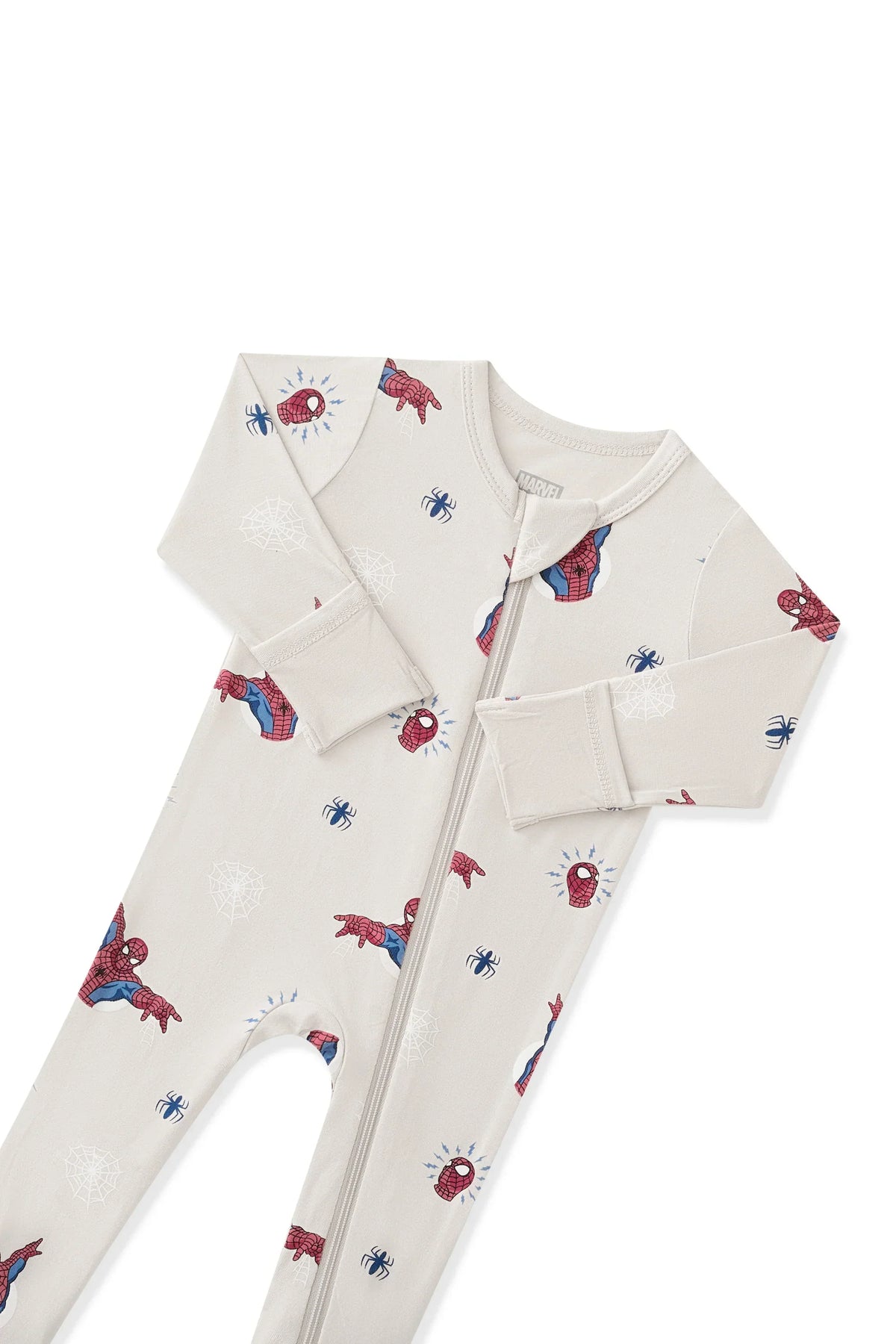Zippered Footie in Spider-Man