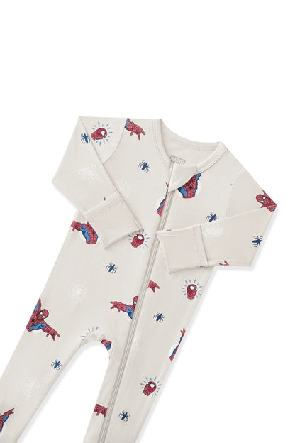 Zippered Footie in Spider-Man