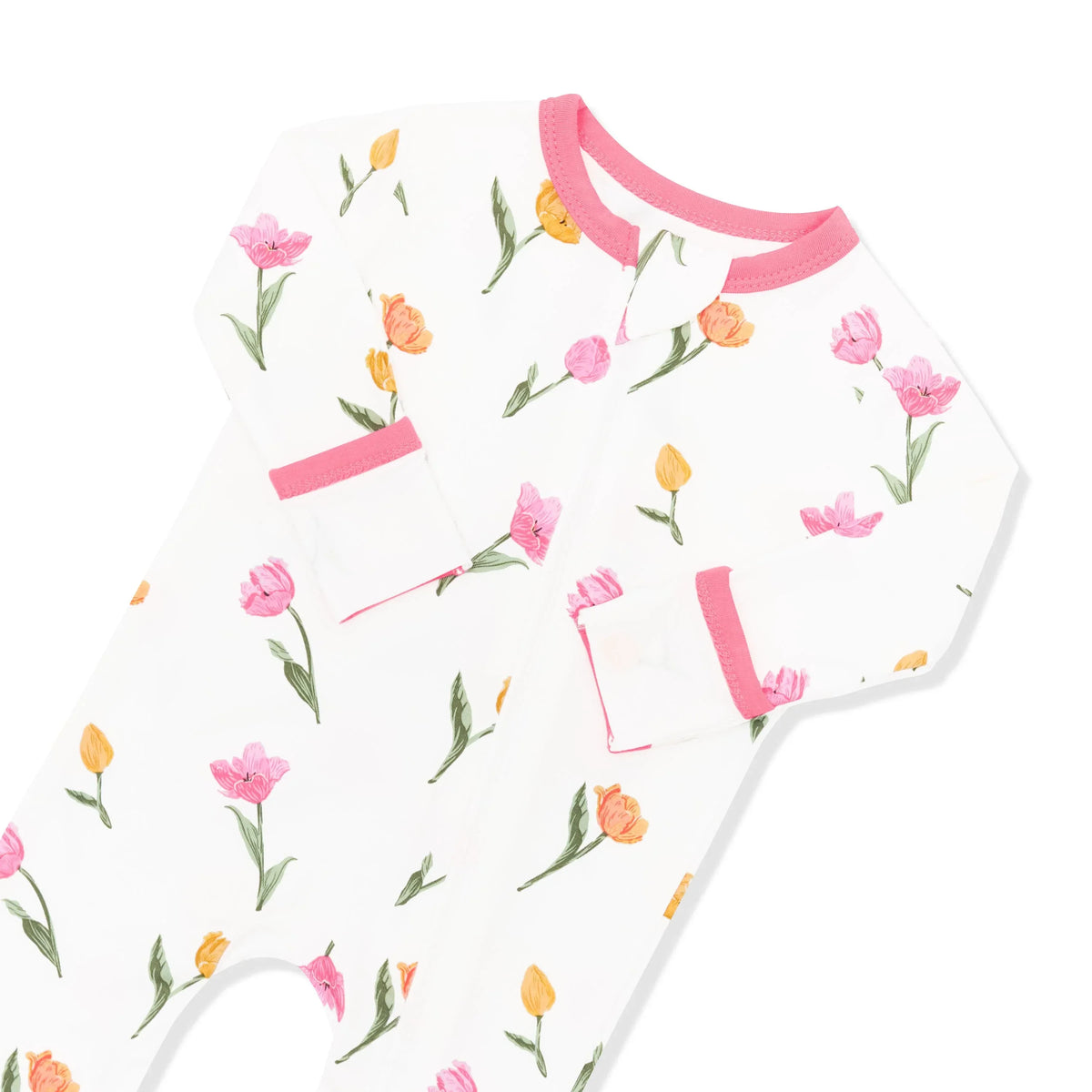 Zippered Romper in Tulip