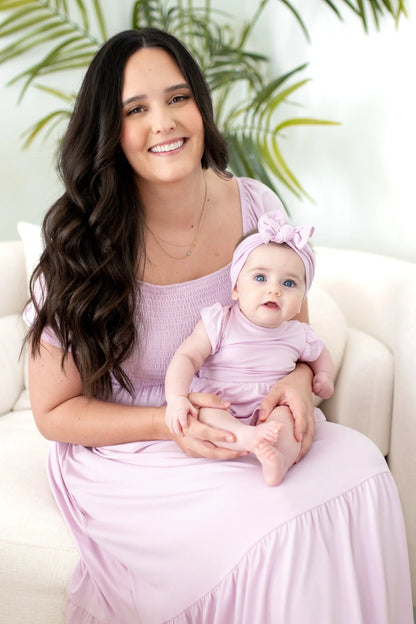 Women’s Smocked Dress in Thistle