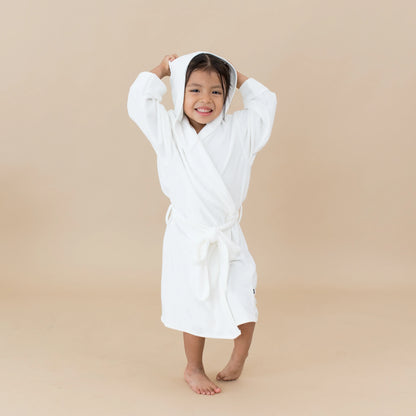 Hooded Bath Robe in Cloud