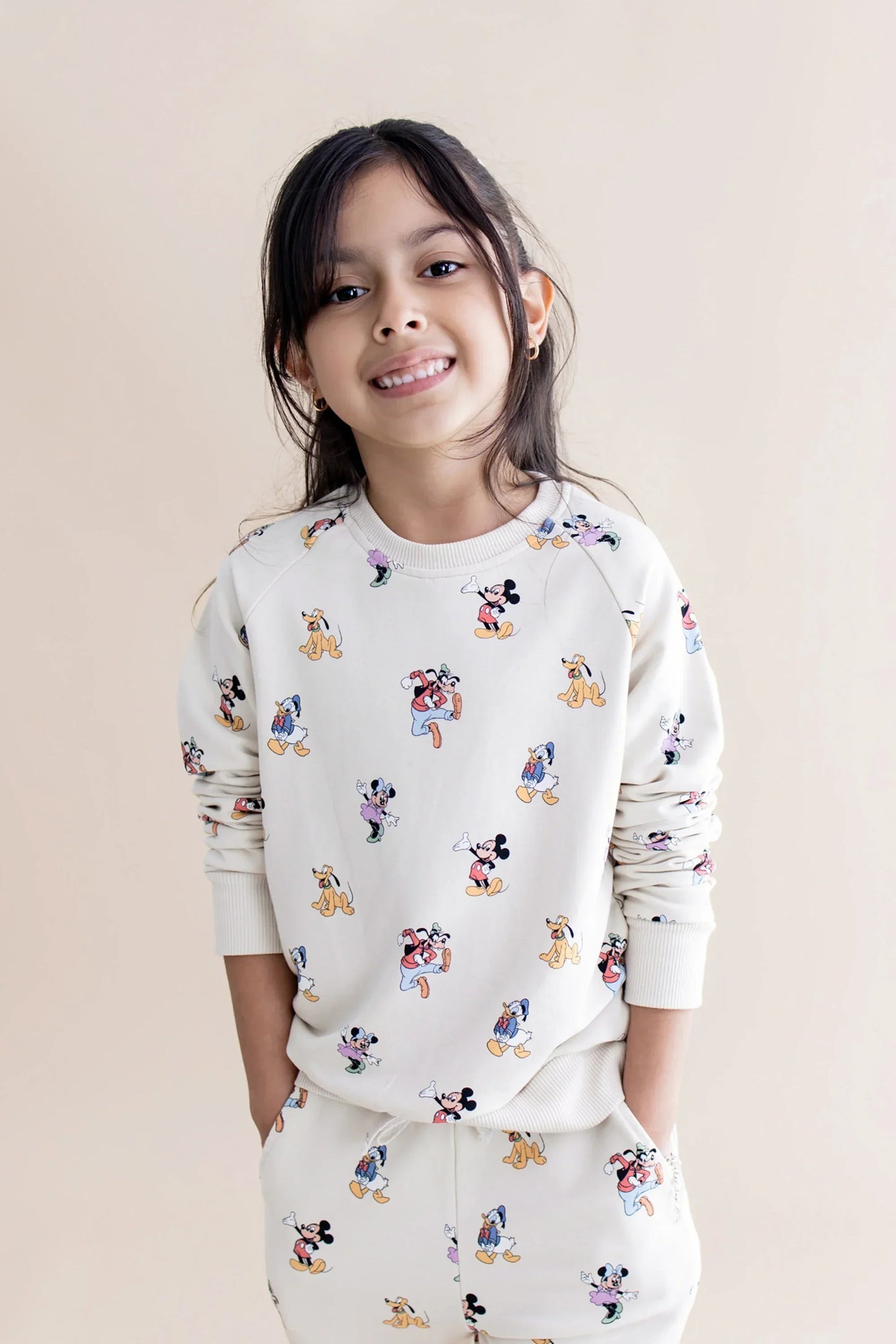 Long Sleeve Jogger Set in Mickey Mouse and Friends