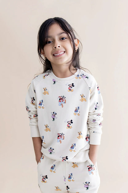 Long Sleeve Jogger Set in Mickey Mouse and Friends