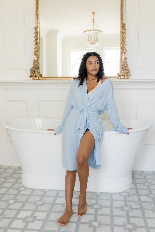 Women's Lounge Robe in Breeze