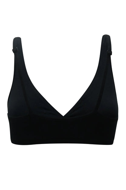 Women's Cross Front Bralette in Midnight