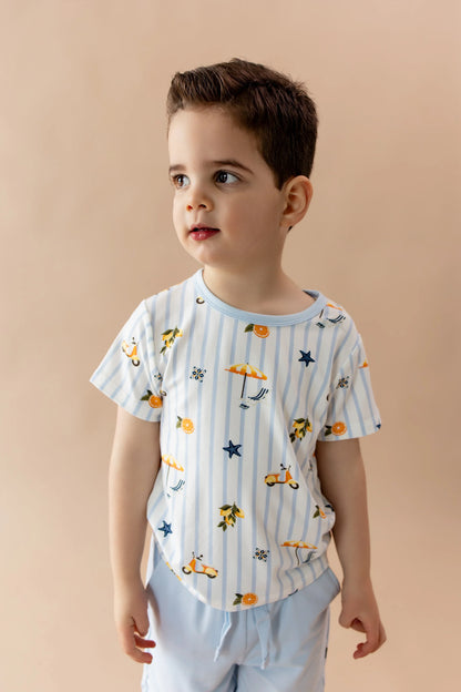 Toddler Basic Tee in Amalfi Coast