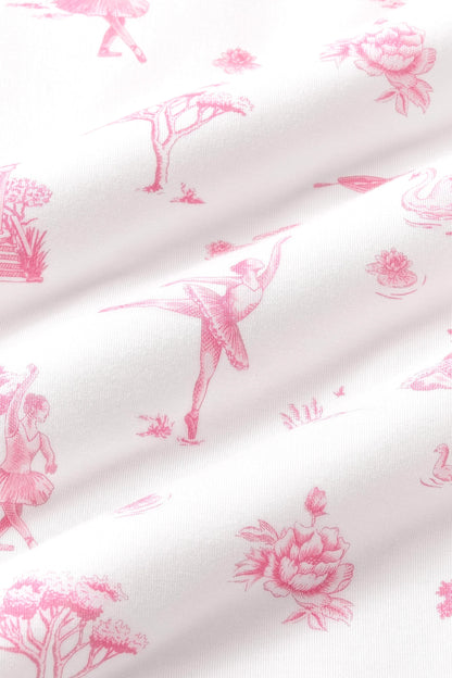 Women's Lounge Robe in Toile Ballet