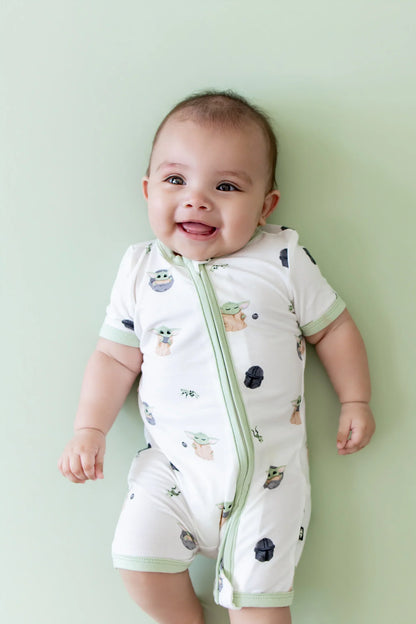 Zipper Shortall Romper in Grogu™