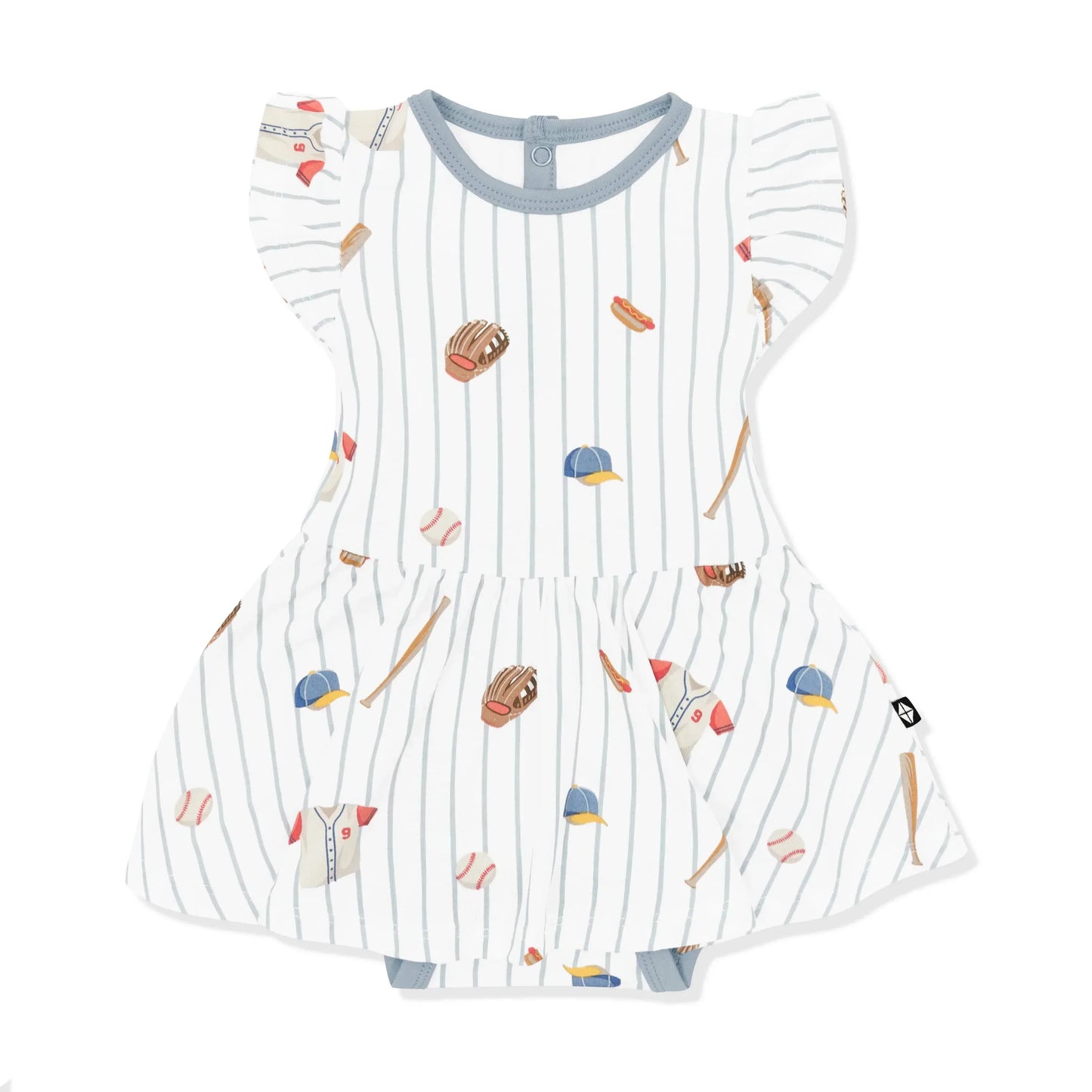 Twirl Bodysuit Dress in Home Run