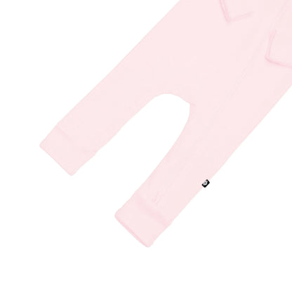 Ribbed Zipper Romper in Sakura