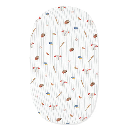 Oval Bassinet Sheet in Home Run
