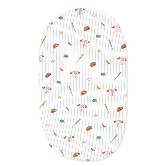 Oval Bassinet Sheet in Home Run