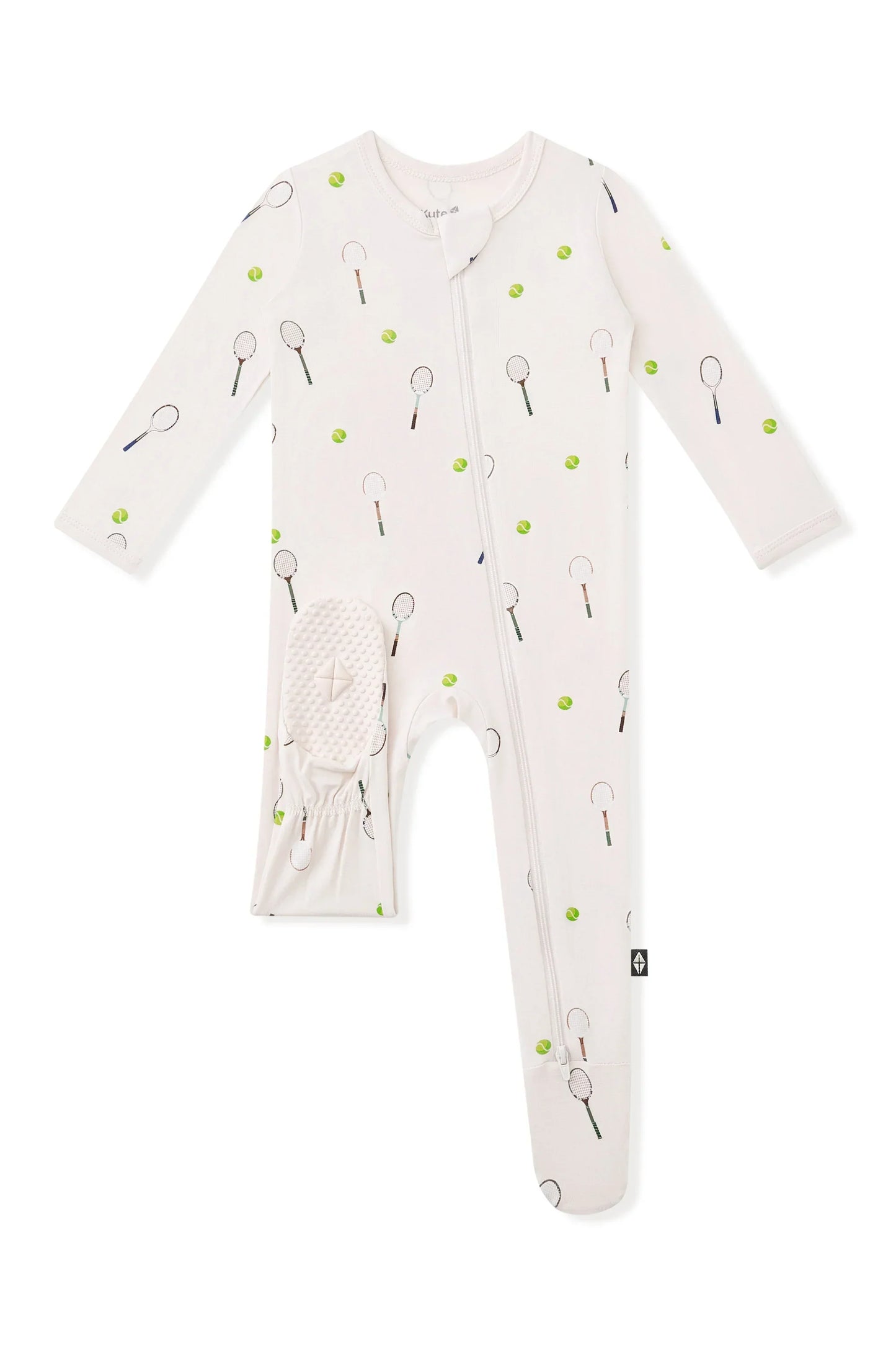 Zippered Footie in Tennis