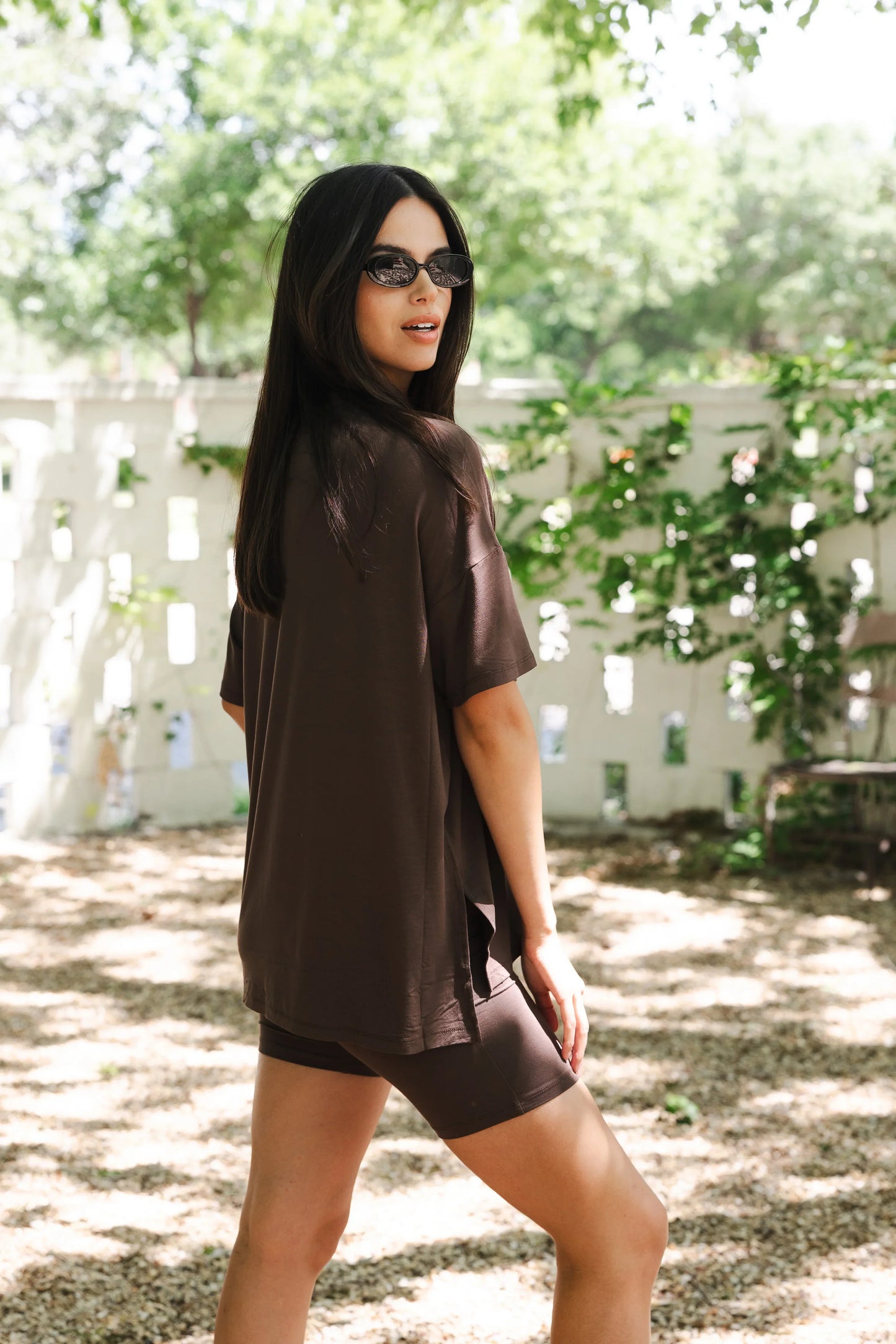 Women’s Biker Short Set in Espresso