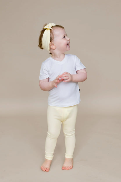 Ribbed Leggings in Chamomile