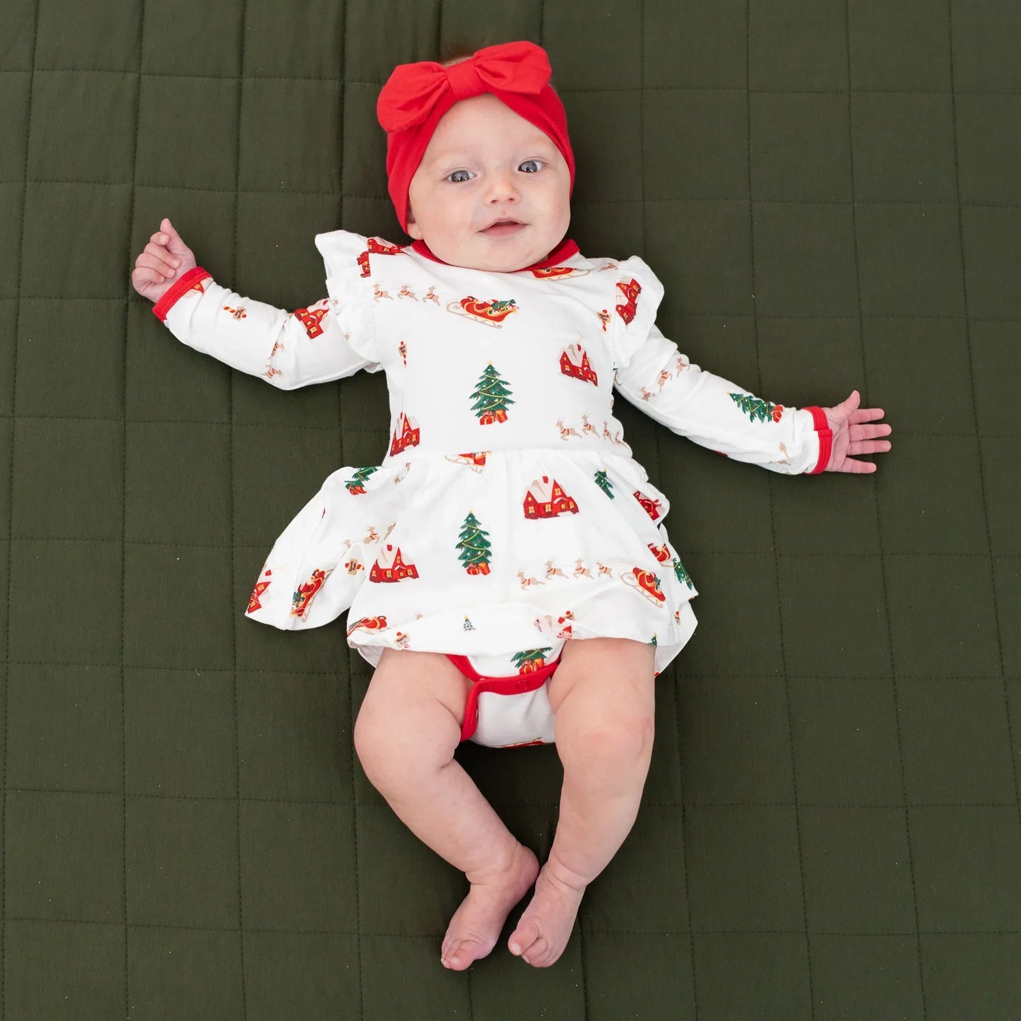 Bow Headband in Cardinal