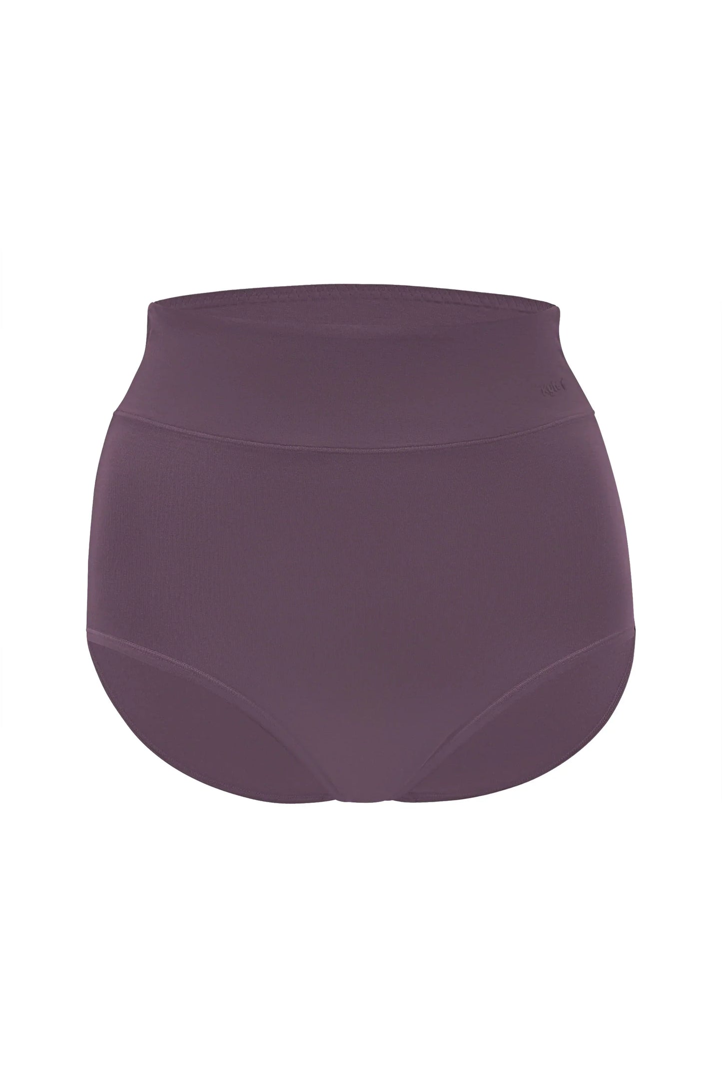 Women's High-Waisted Brief in Currant