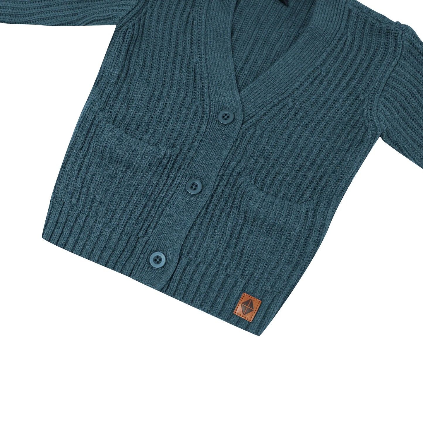 Chunky Knit Oversized Cardigan in Atlantic