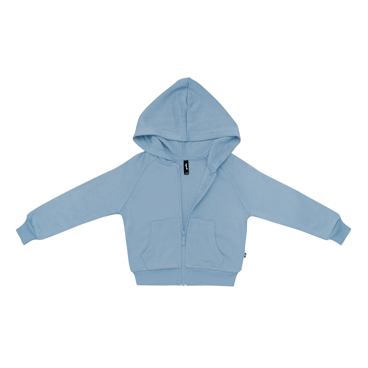 Fleece Zip Up Hoodie in Slate