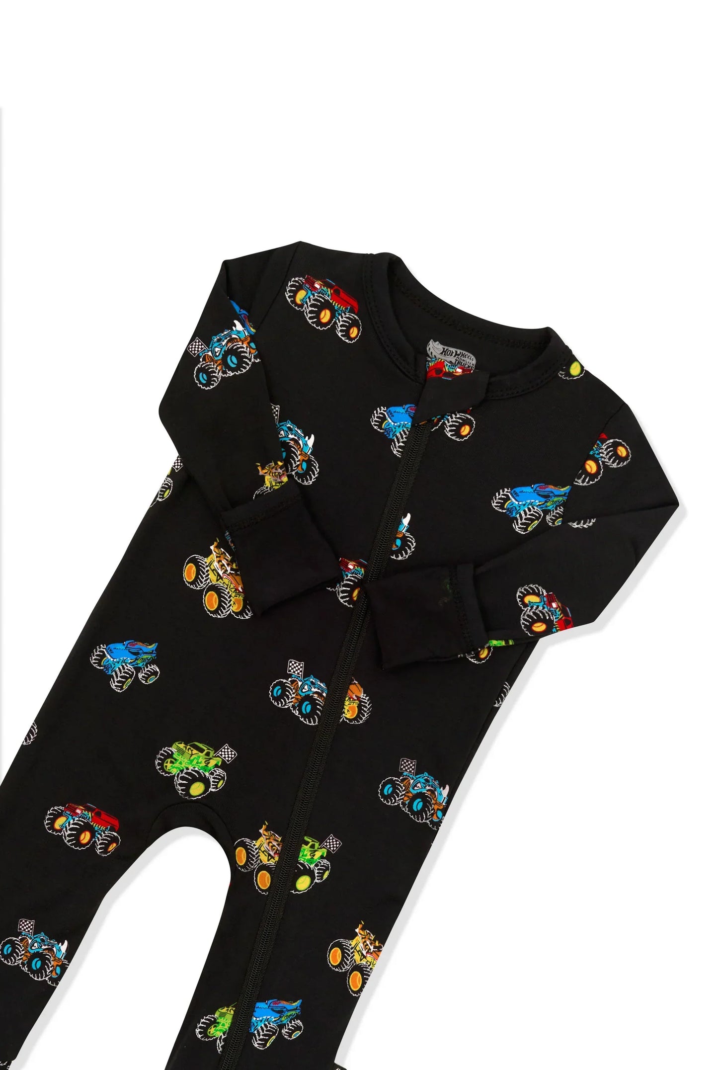 Zippered Romper in Monster Truck