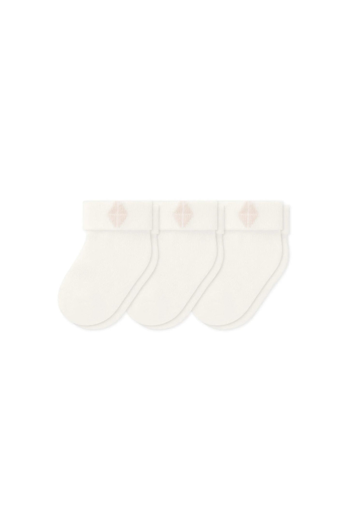 Baby 3-Pack Socks in Cloud