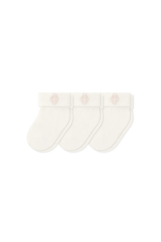 Baby 3-Pack Socks in Cloud