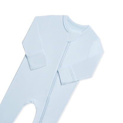 Zippered Footie in Breeze