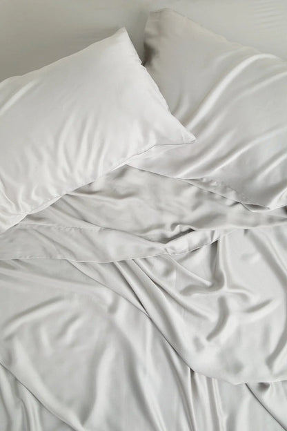 Bamboo Sateen Sheet Set in Dove Gray