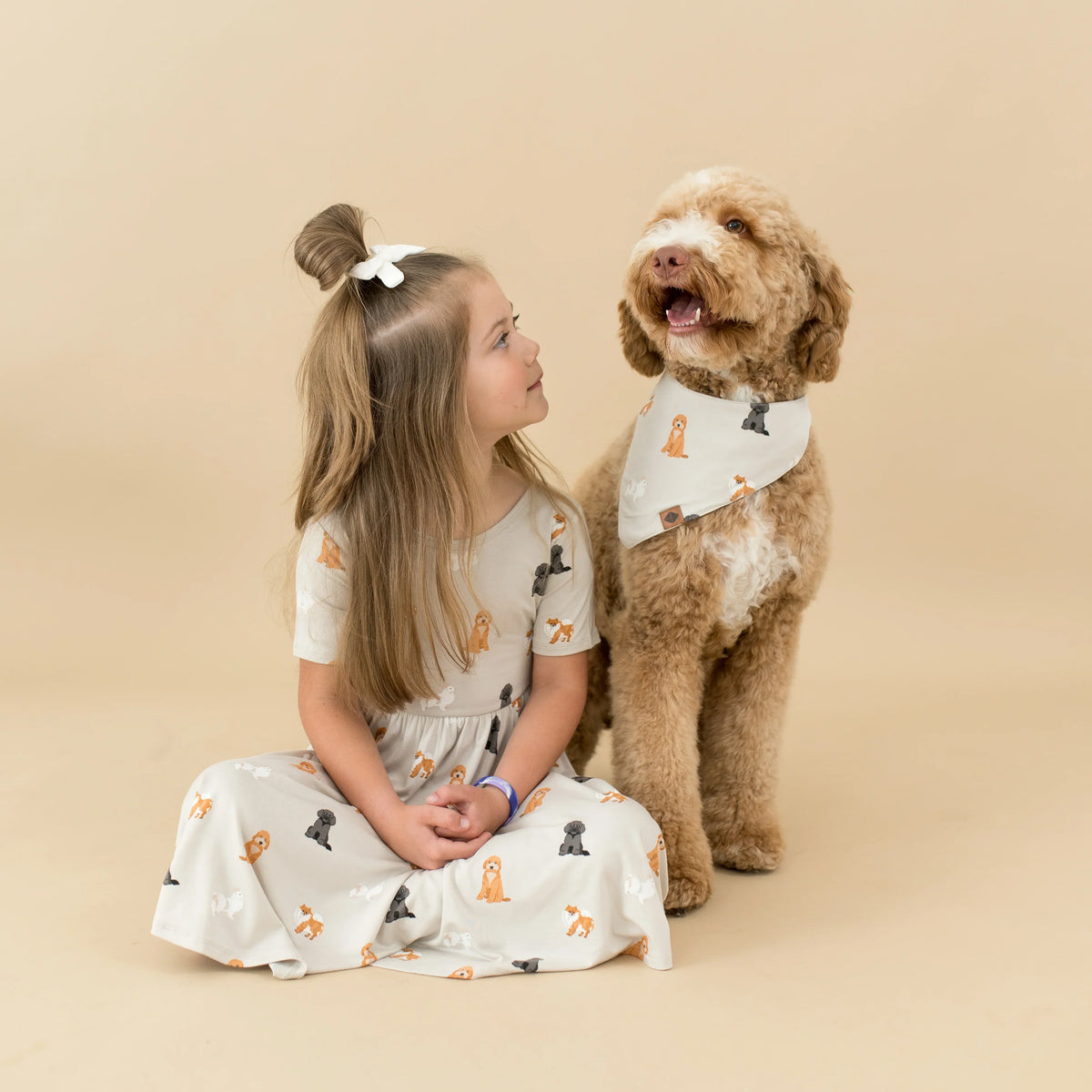 Dog Bandana in Fluffy Dog