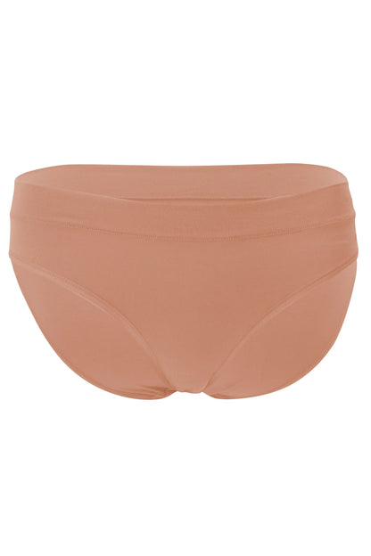 Women's Midi Brief in Latte
