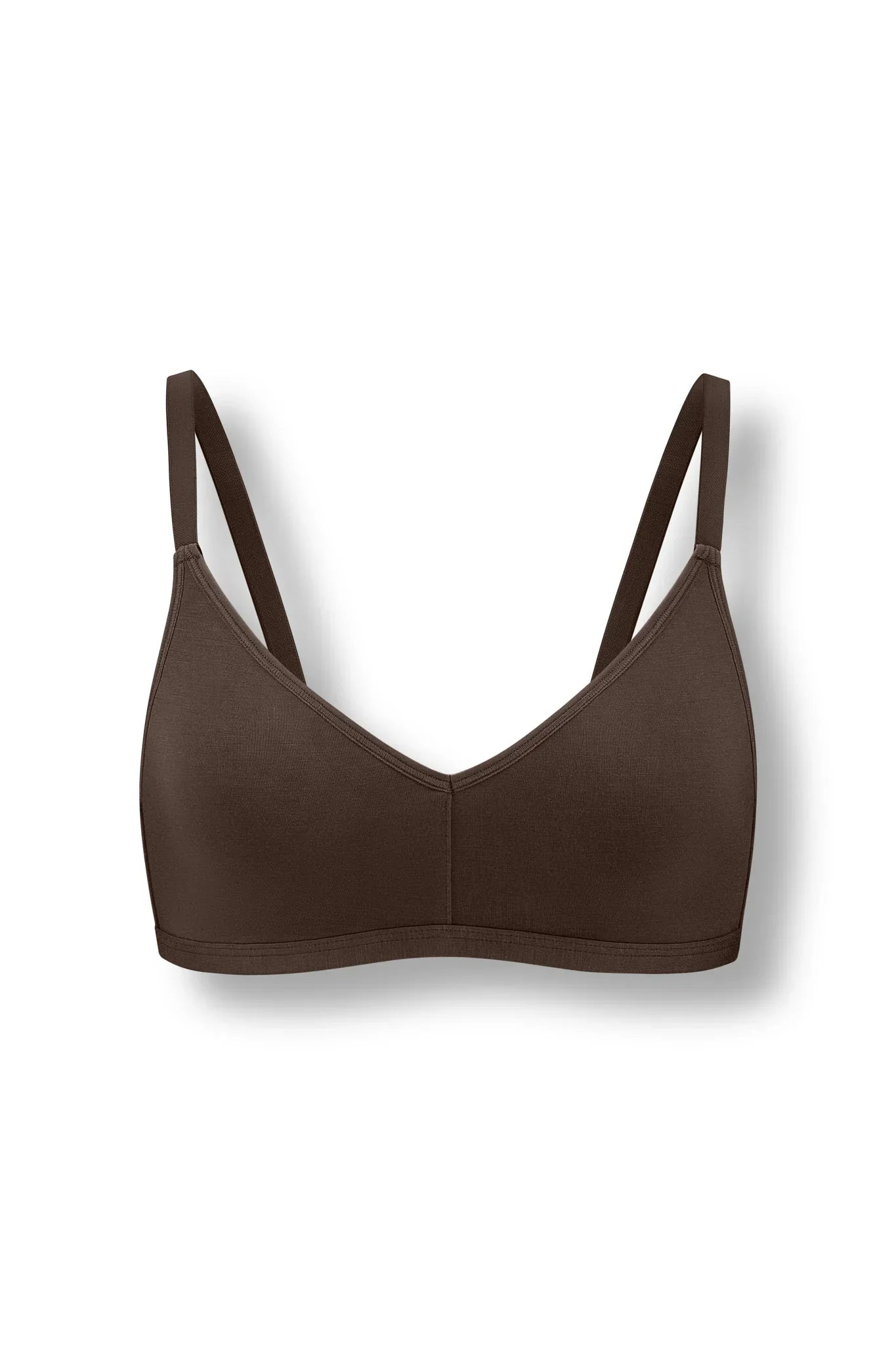 Women's V-Neck Bra in Toffee