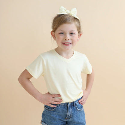 Toddler V-Neck Tee in Chamomile