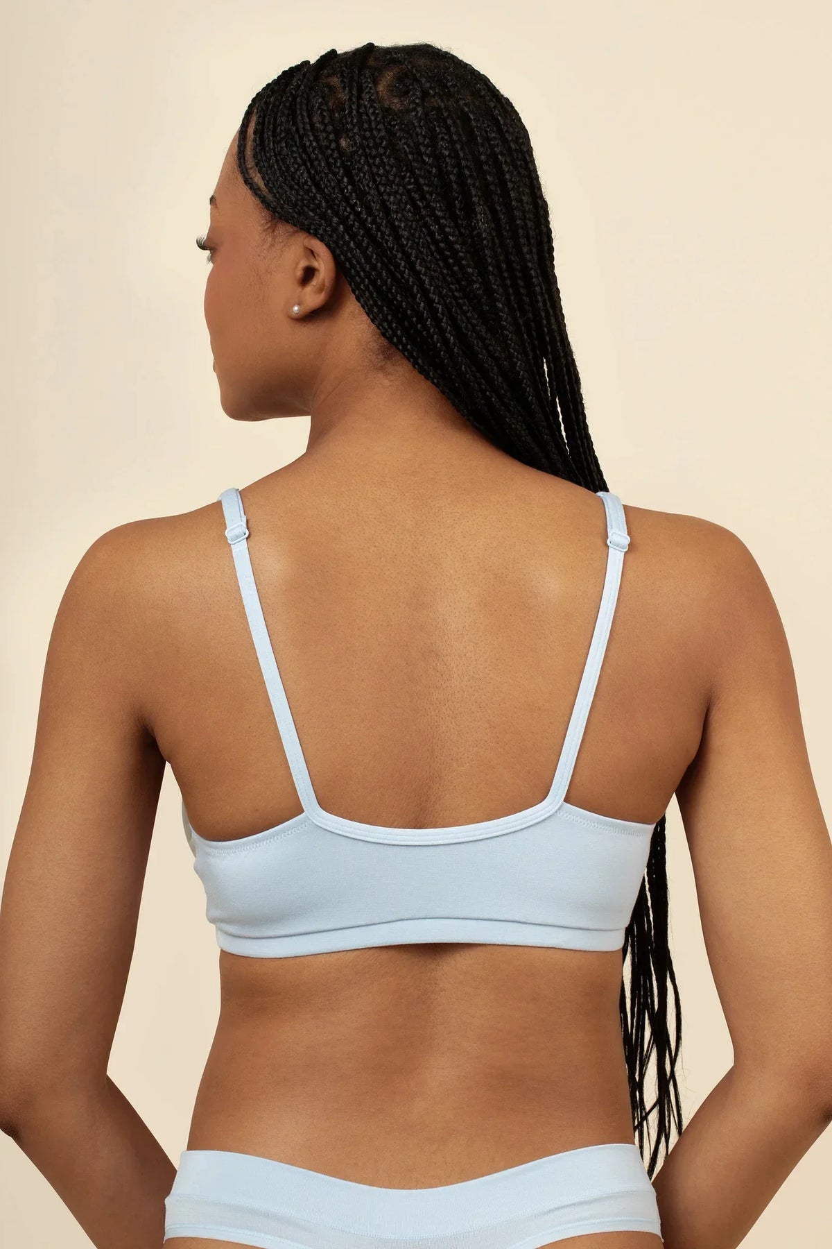 Women's Cross Front Bralette in Breeze