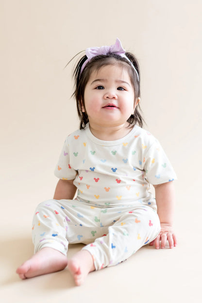 Toddler Basic Tee in Pastel Mickey Mouse