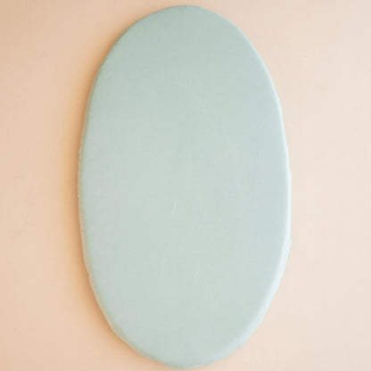 Oval Bassinet Sheet in Sage