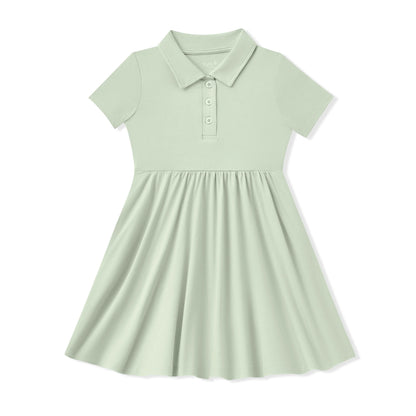 Polo Dress in Basil