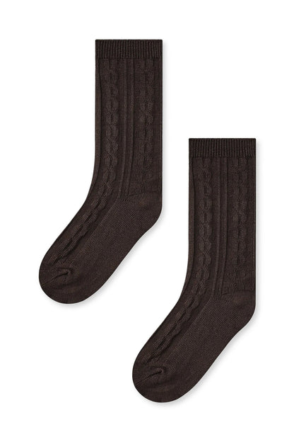 Knee High Socks in Espresso