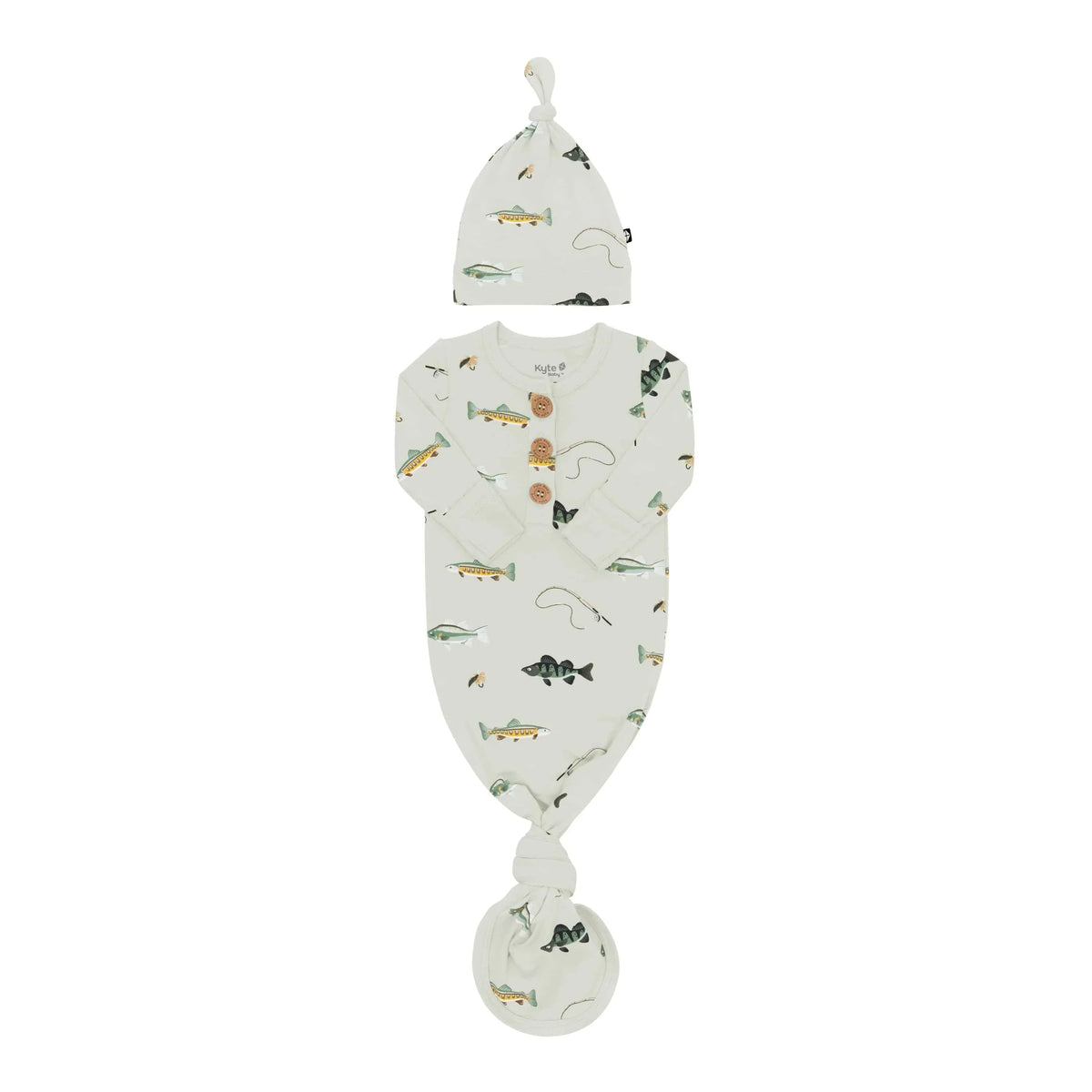 Knotted Gown with Hat Set in Fishing
