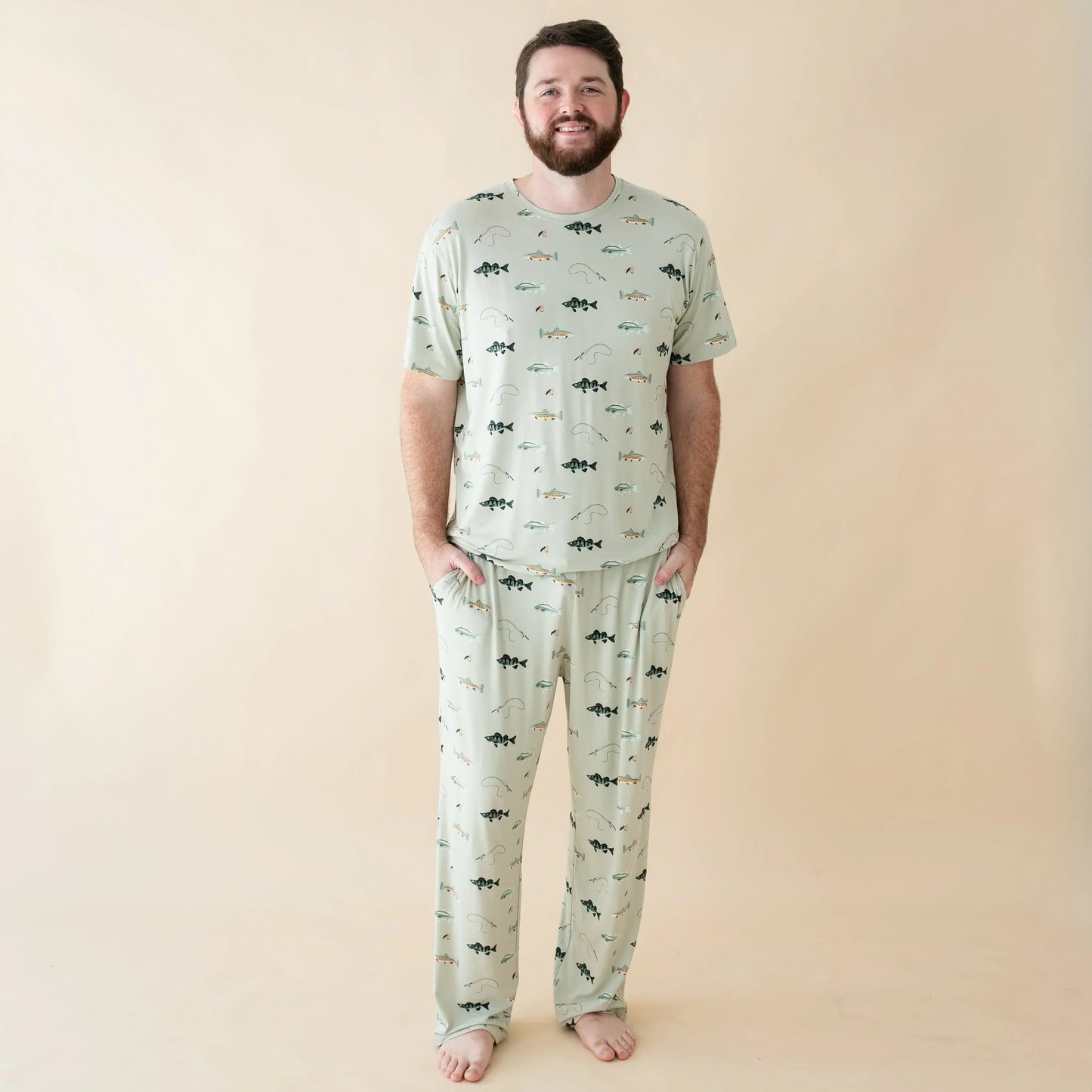 Men's Lounge Pants in Fishing