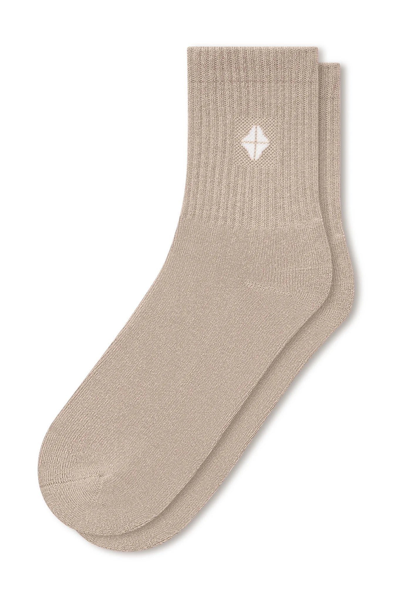 Adult Crew Socks in Bisque