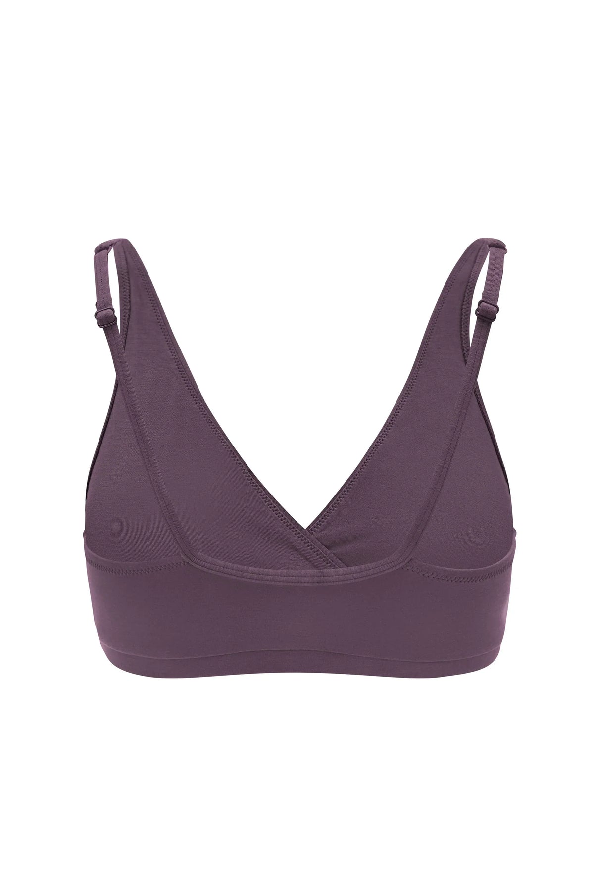Women's Cross Front Bralette in Currant