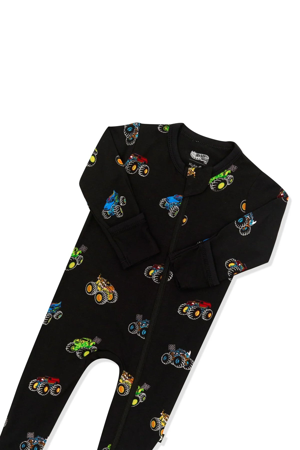 Zippered Footie in Monster Truck