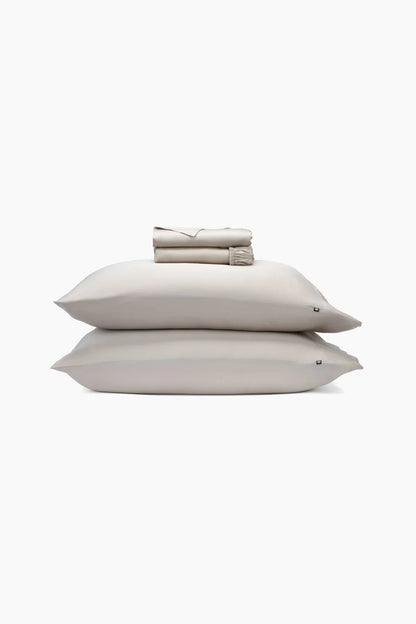 Bamboo Sateen Sheet Set in Sand Stone