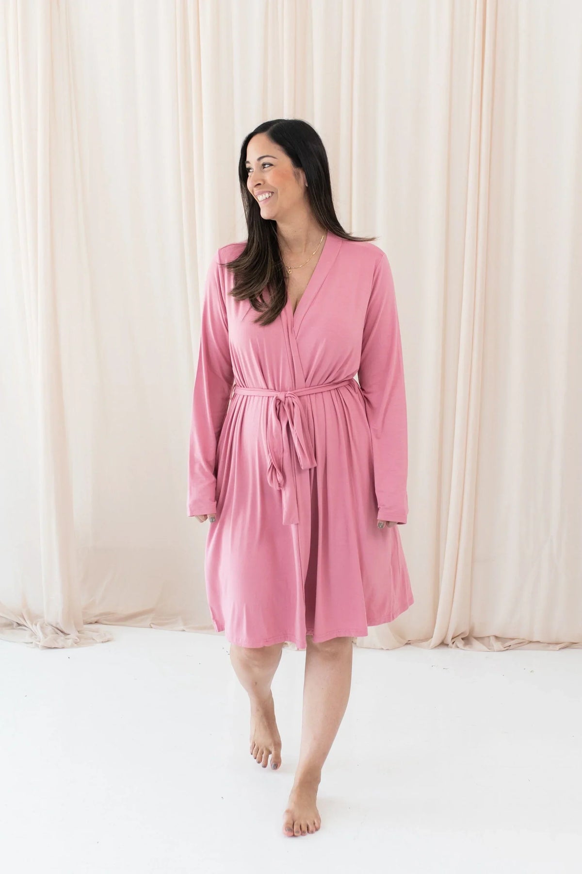 Women’s Lounge Robe in Apple Blossom