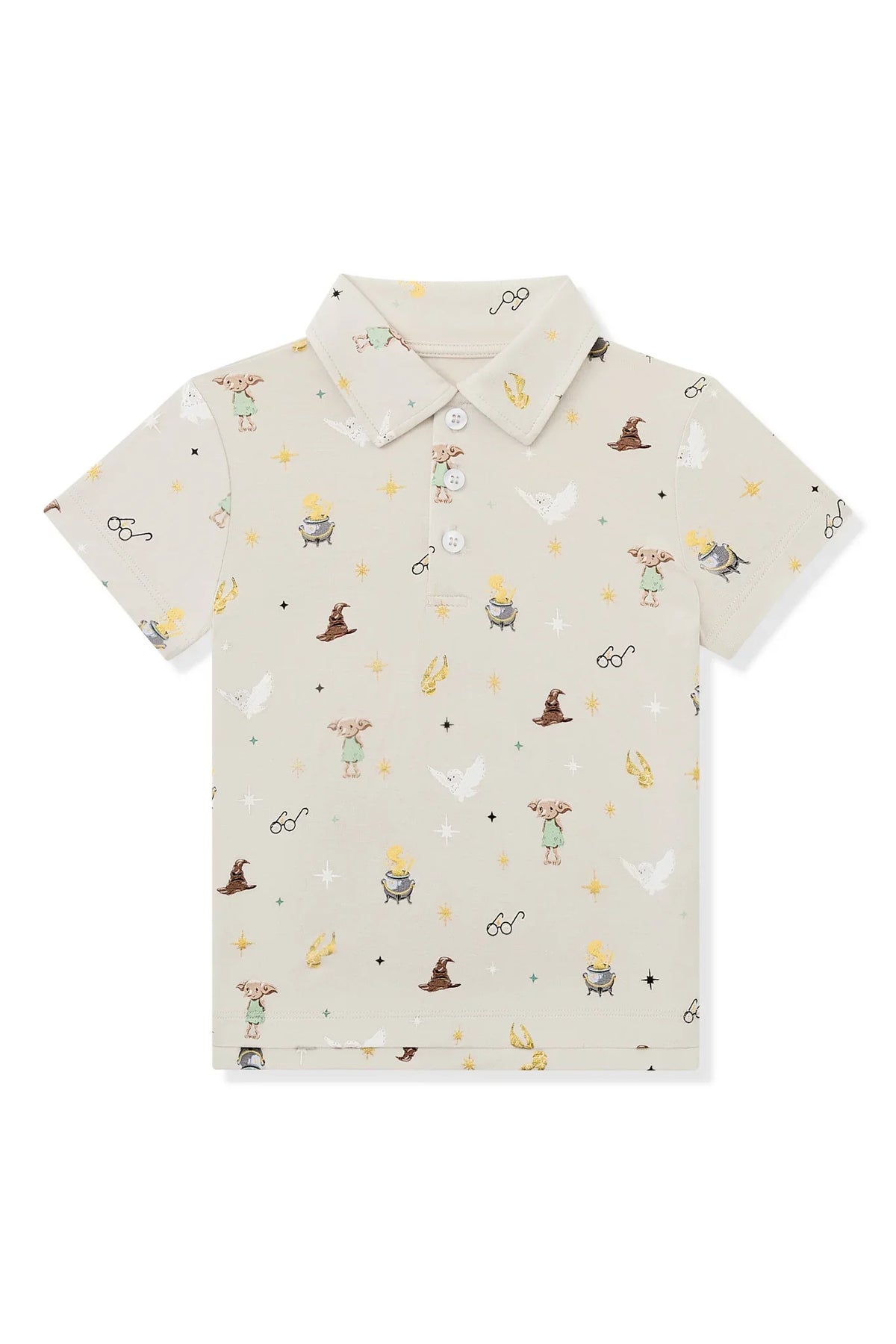 Toddler Short Sleeve Polo in Starry Icon