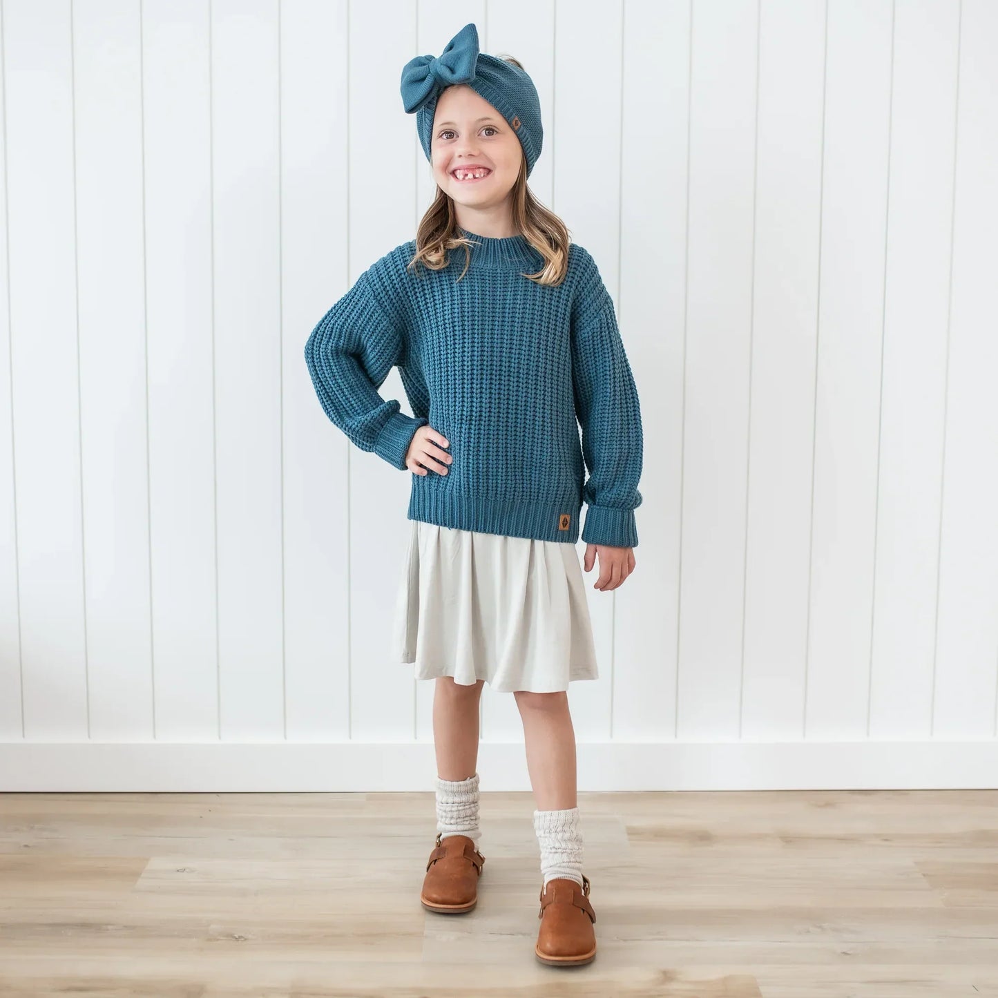 Chunky Knit Sweater in Atlantic