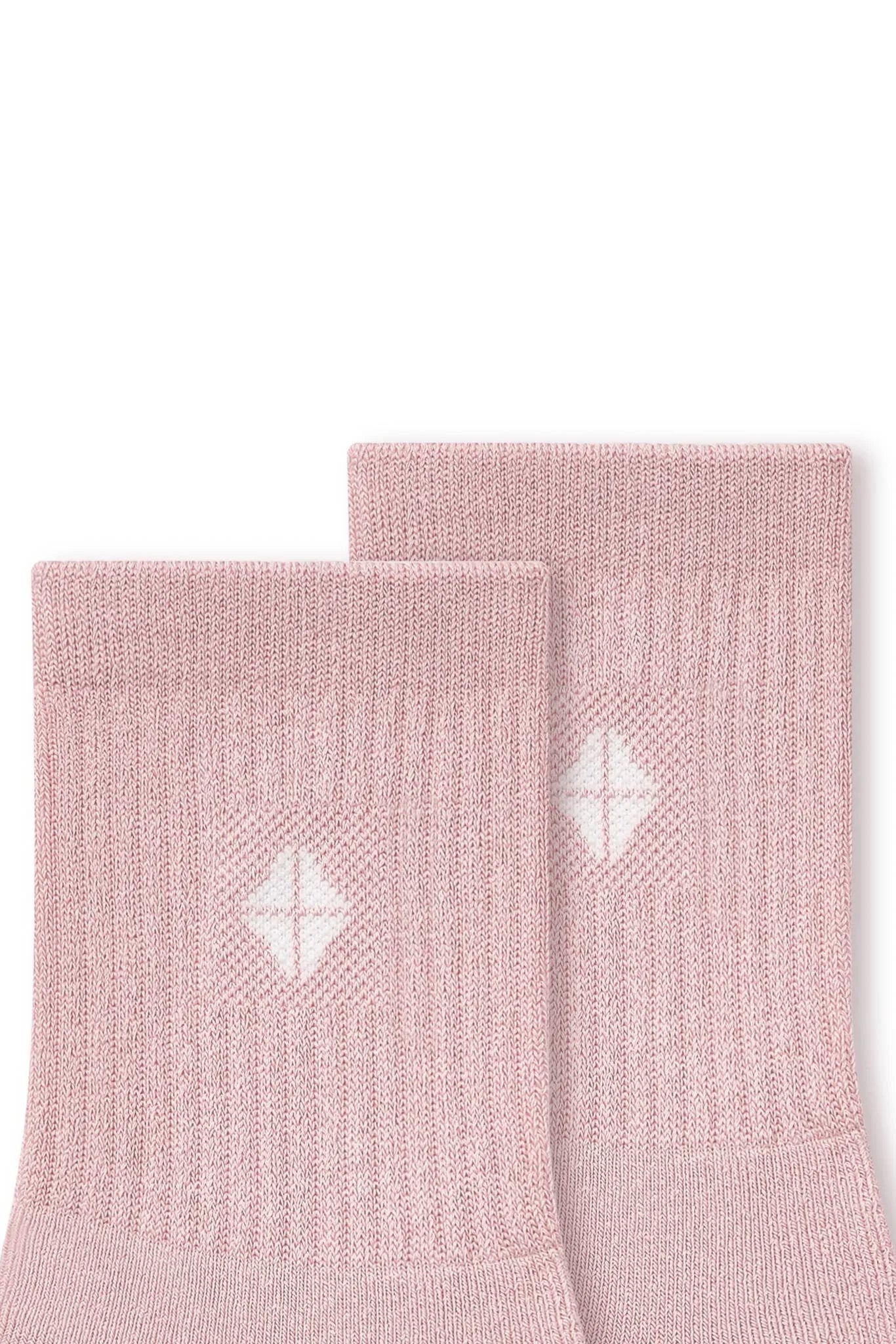 Adult Crew Socks in Blush