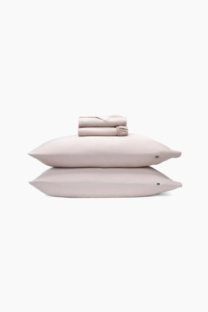 Bamboo Sateen Sheet Set in Rose Quartz